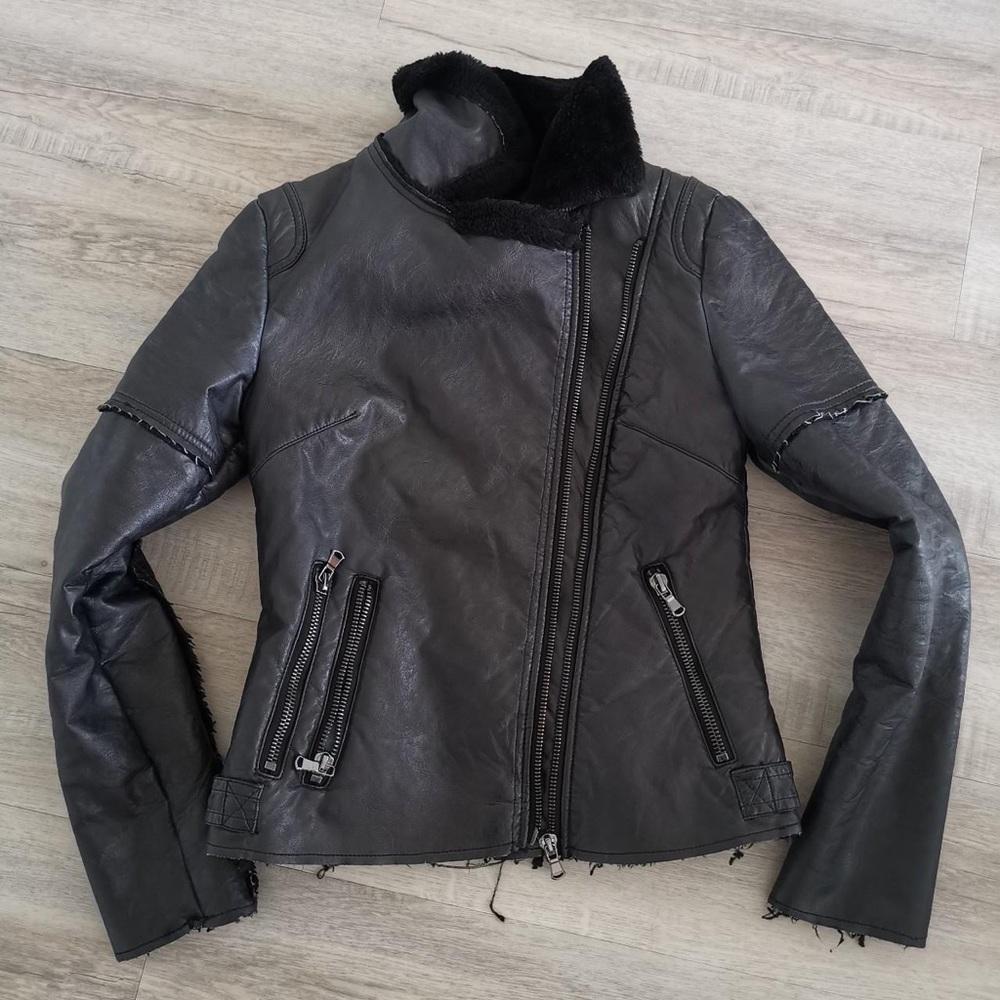 Faux leather jacket - Picture 4 of 4